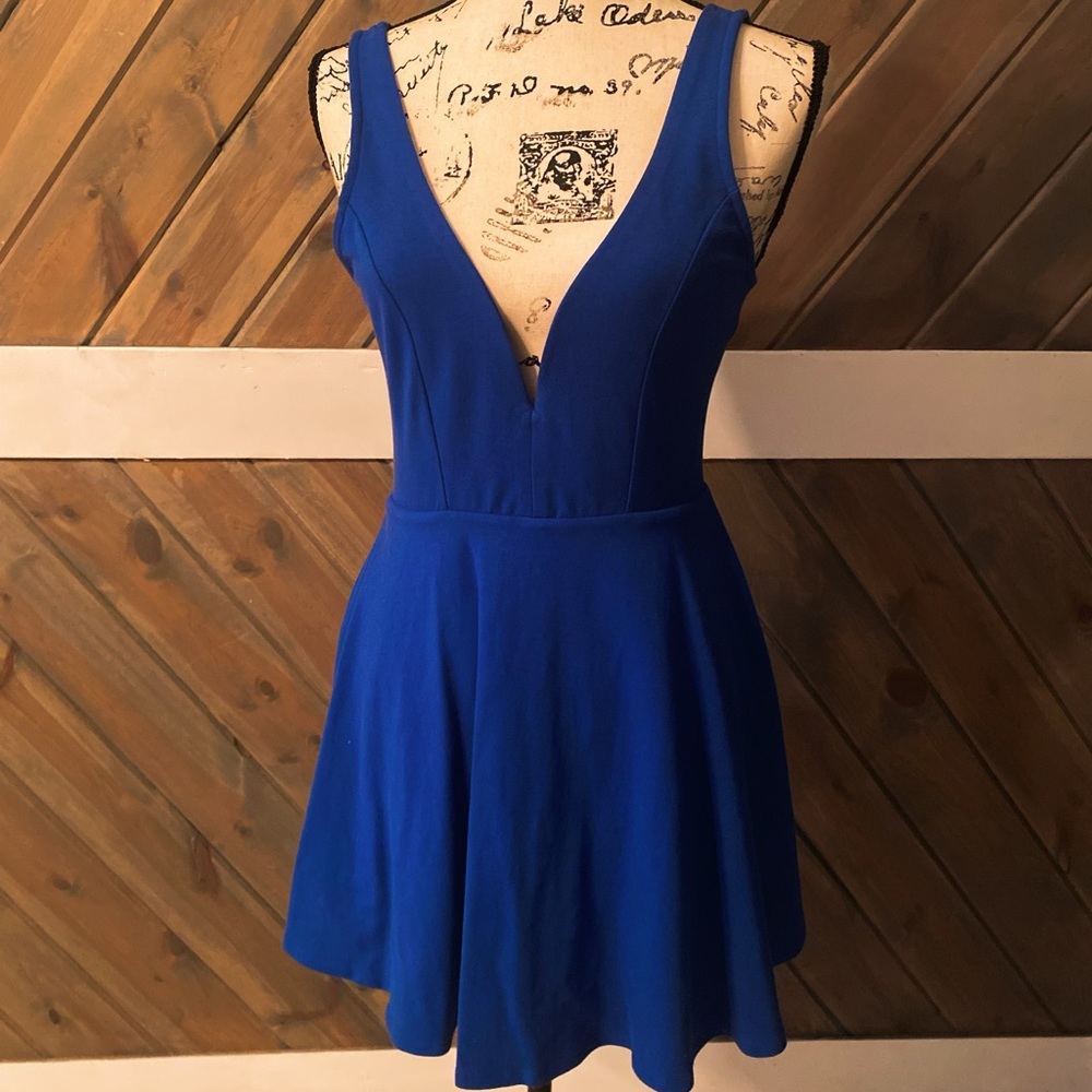 NWT Express Mini Dress Romper Plunge Neckline